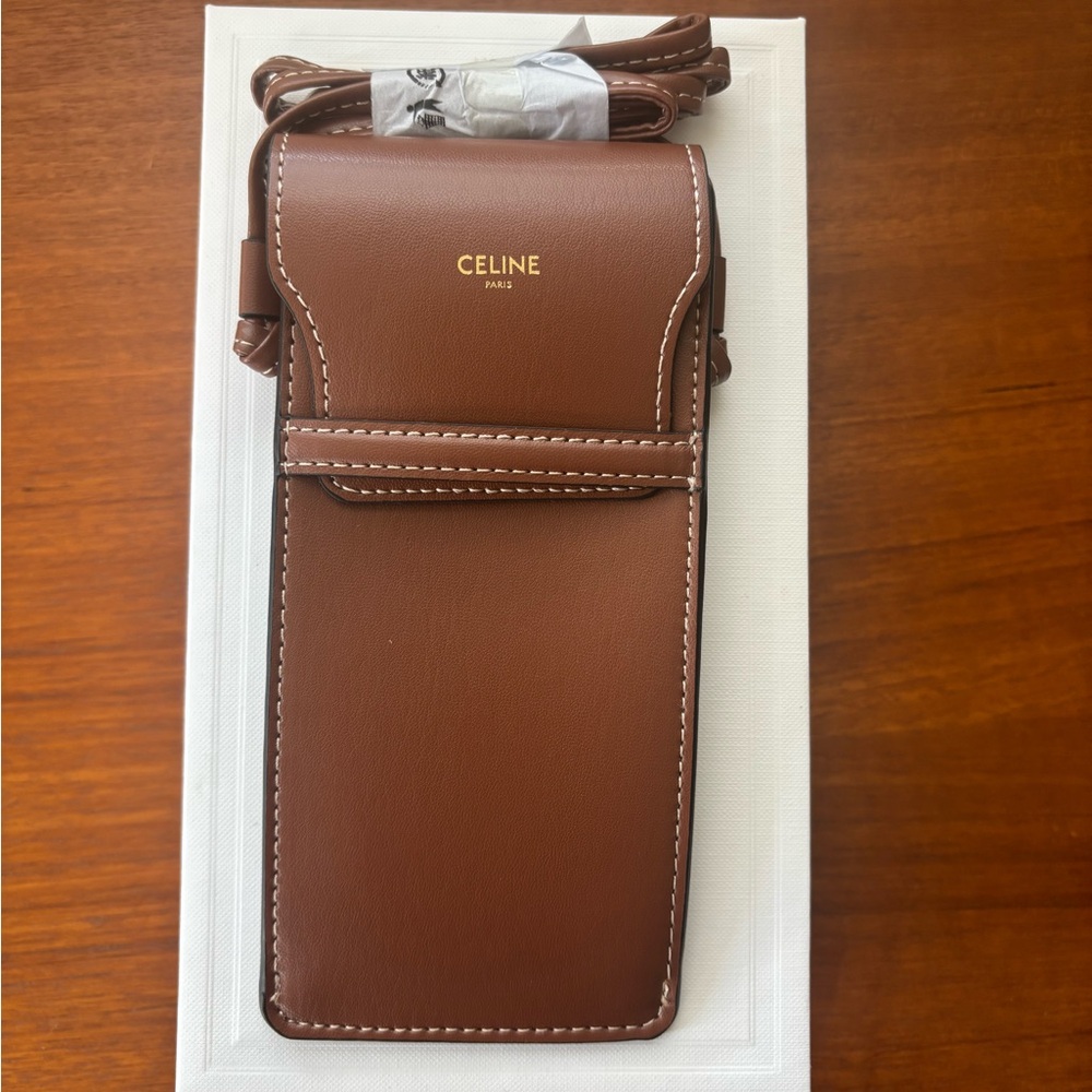 Celine Leather Cell Phone Bag